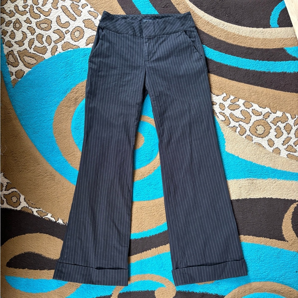 Banana Republic Black Pinstripe Pants